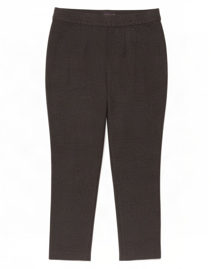 Pantaloni slim da donna Marks & Spencer UK 16 Large W32 L27 Pied de poule grigio