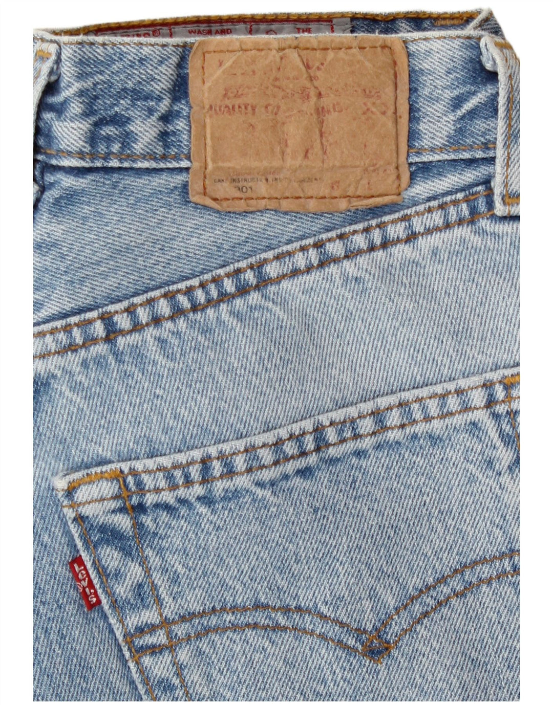 Jeans dritti Levi's 501 da donna W28 L27 cotone blu