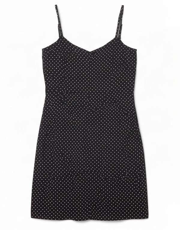 Abito sottoveste da donna Blues Club UK 14 Rayon a pois blu navy grande