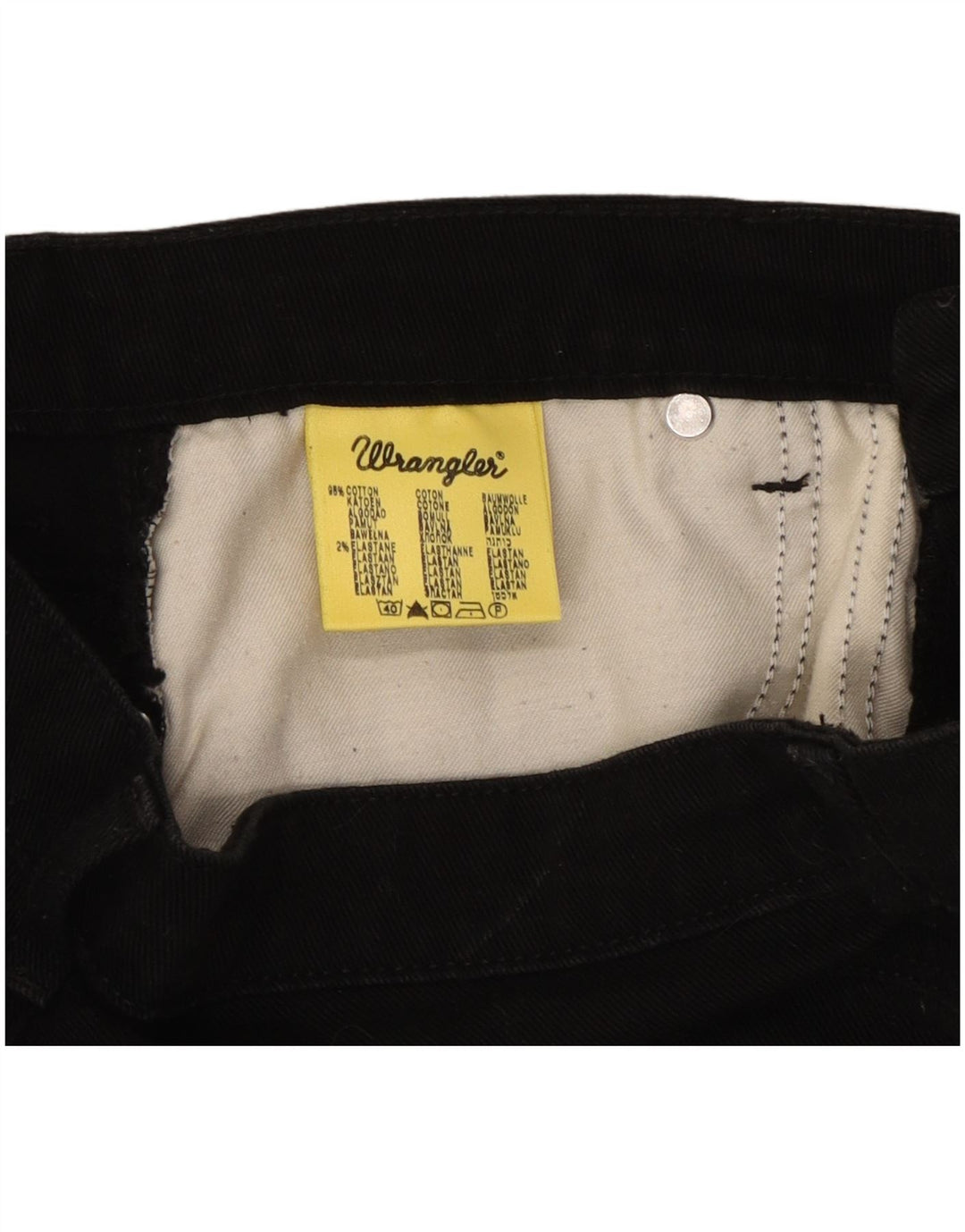 Jeans Bootcut da donna Wrangler W31 L32 cotone nero