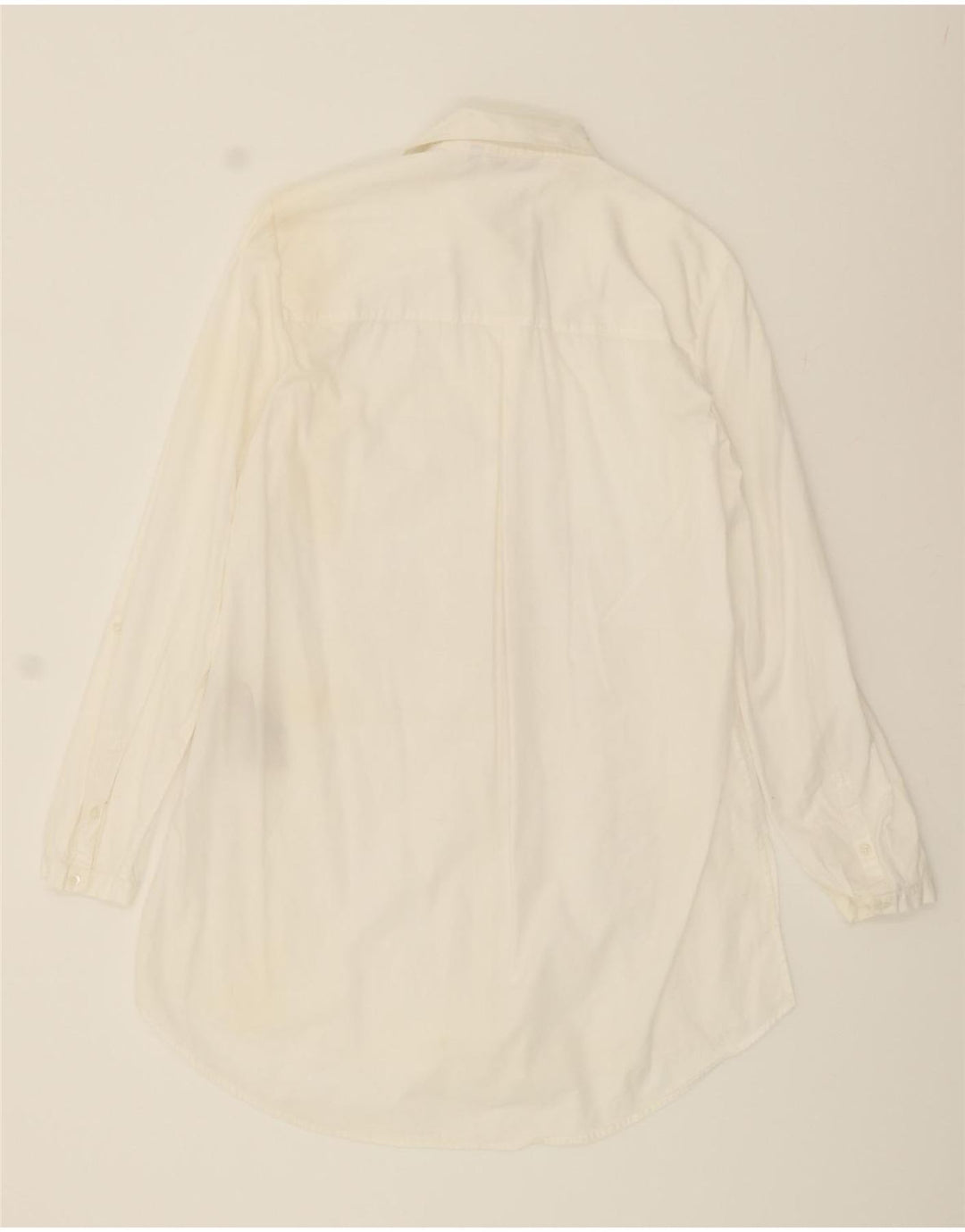 MASSIMO DUTTI Womens Shirt Dress US 6 Small White Cotton Vintage Massimo Dutti and Second-Hand Massimo Dutti from Messina Hembry 