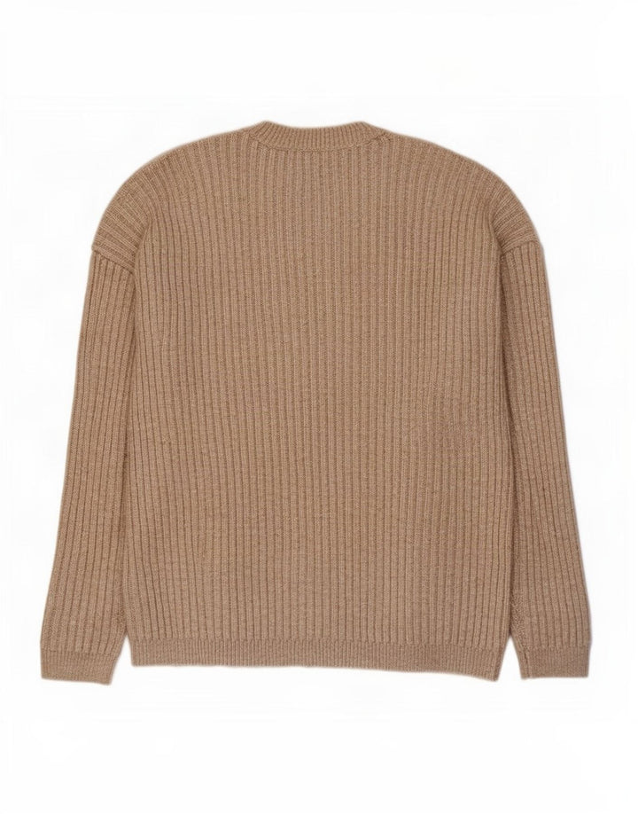 Maglione maglione girocollo da donna Marks & Spencer UK 14 Marrone medio