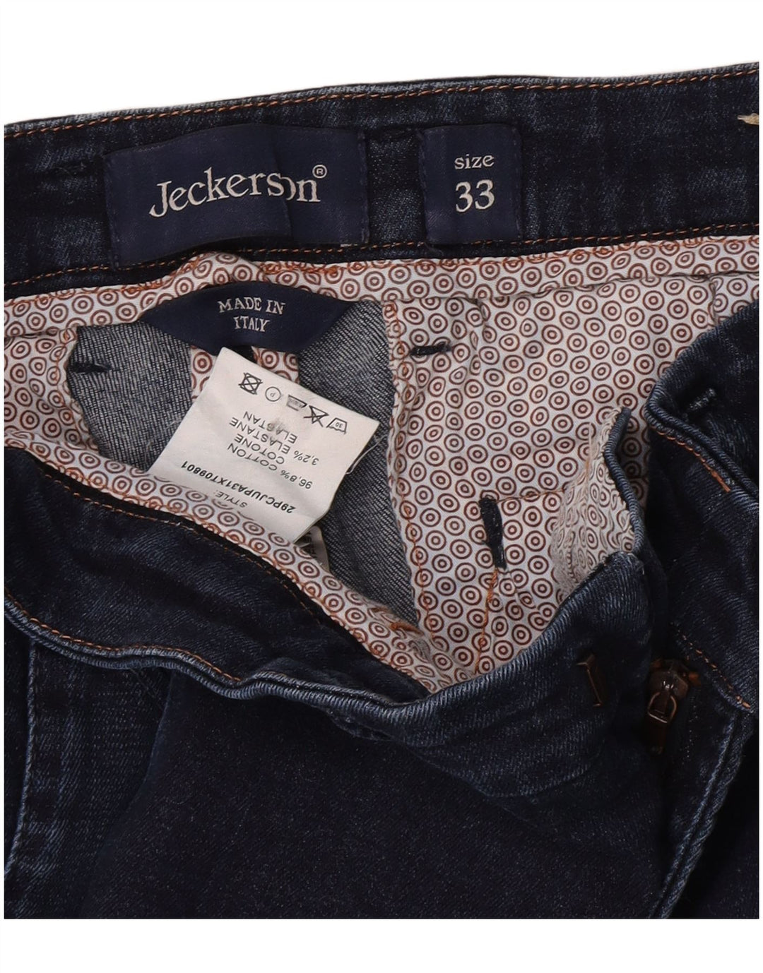 Jeans slim da donna Jeckerson W33 L33 cotone blu navy