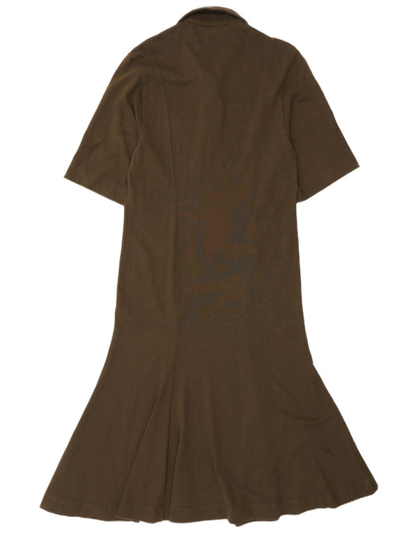 Abito maxi polo da donna Cos UK 10 piccolo cotone kaki