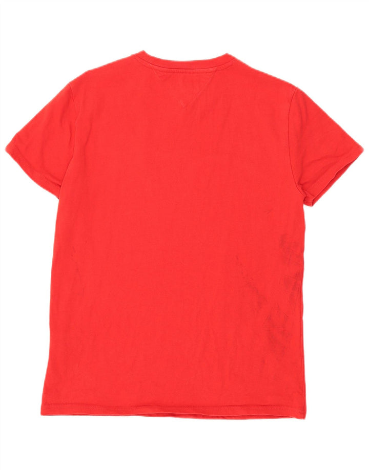TOMMY HILFIGER T-shirt da uomo Top piccola rossa in cotone
