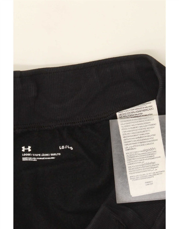 Pantaloncini sportivi da uomo Under Armour grandi in cotone nero