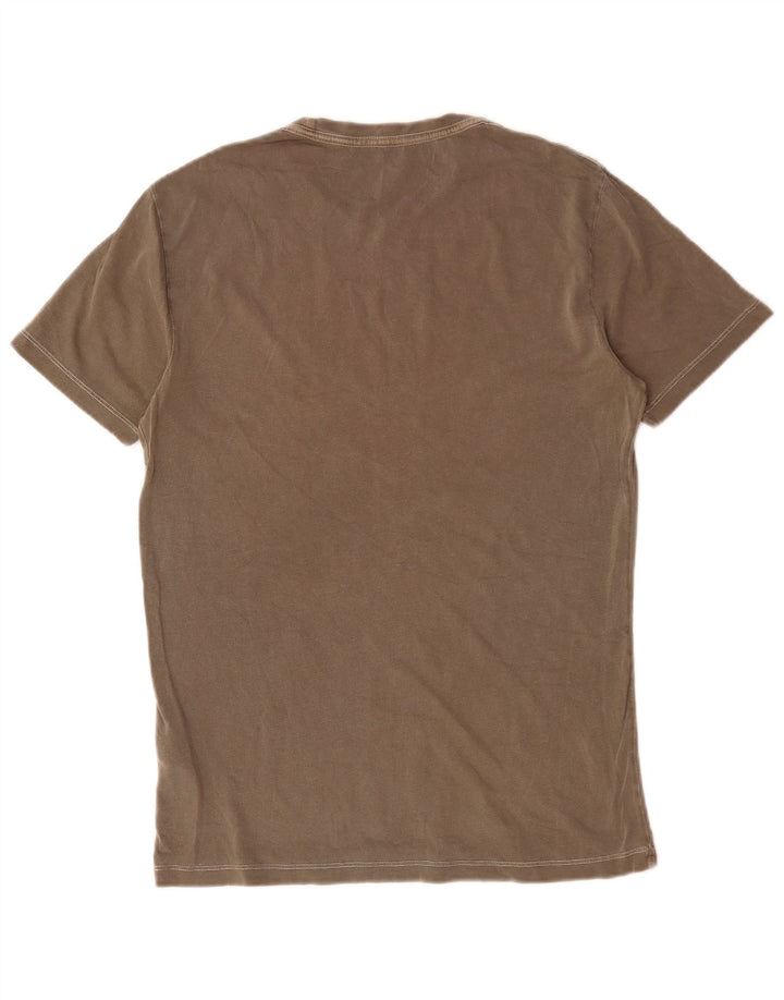 T-shirt da uomo con vestibilità regolare All Saints, piccola, in cotone marrone