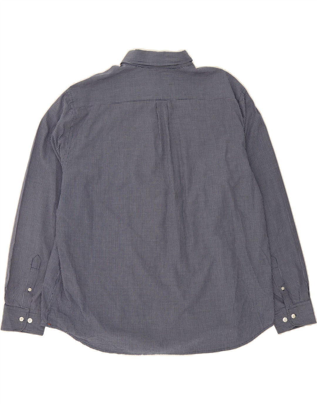 DOCKERS Mens Shirt 2XL Navy Blue Gingham Cotton Vintage Dockers and Second-Hand Dockers from Messina Hembry 