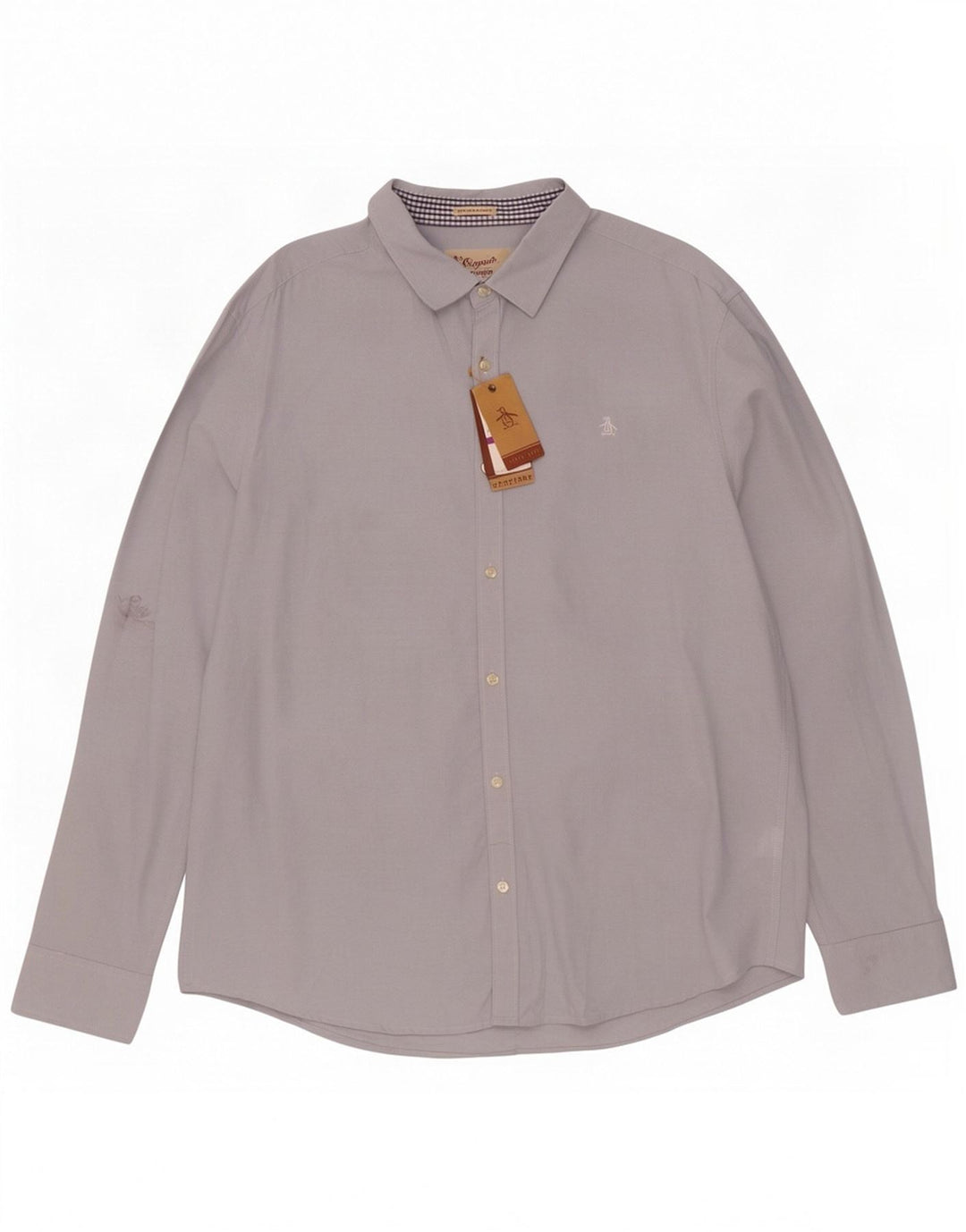 Camicia Penguin Heritage da uomo slim fit 2XL in cotone blu
