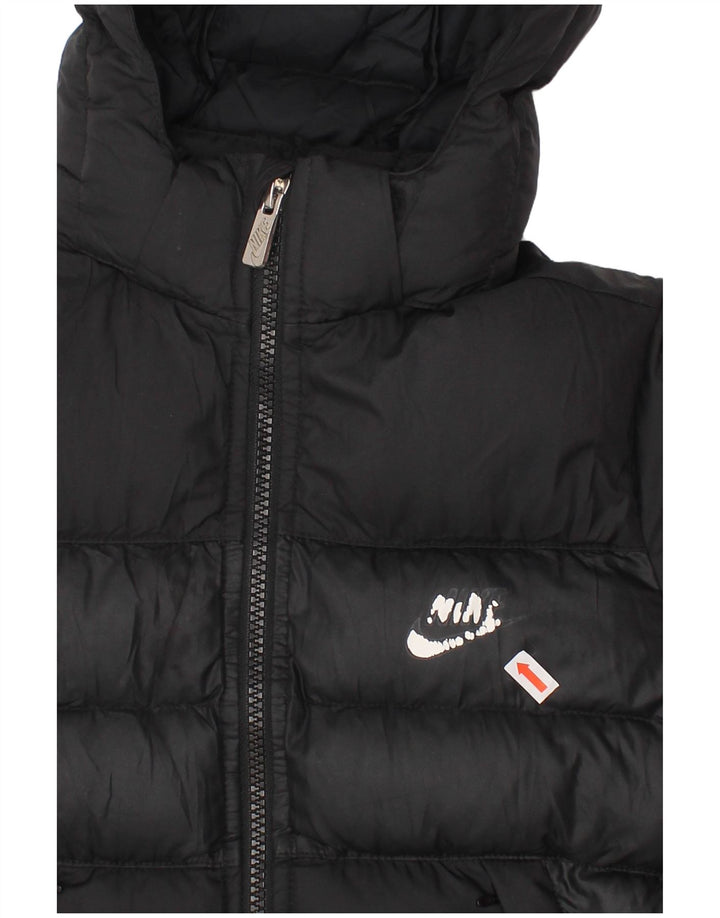 Giacca imbottita con cappuccio NIKE da bambino 5-6 anni media nera in poliestere