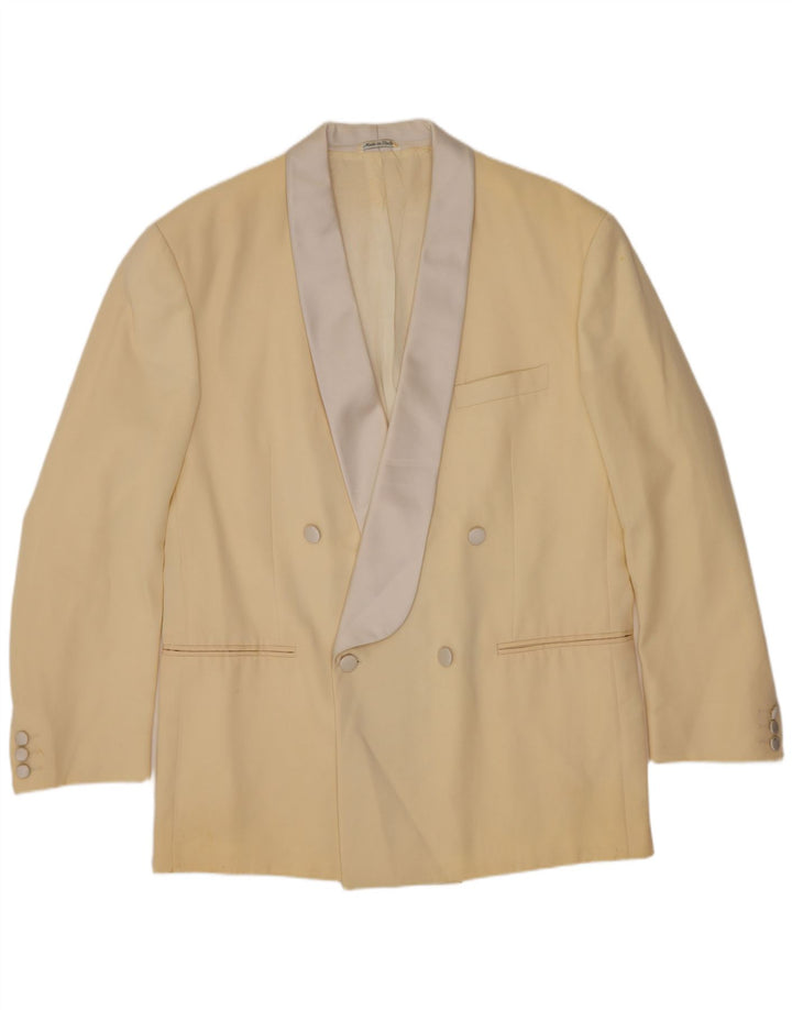Giacca Blazer Doppiopetto Uomo Carlo Pignatelli IT 52 XL Gialla