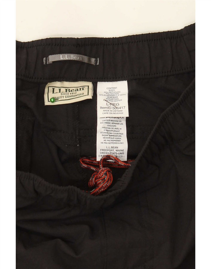 Pantaloni da tuta da uomo L.L.Bean grandi in poliestere nero