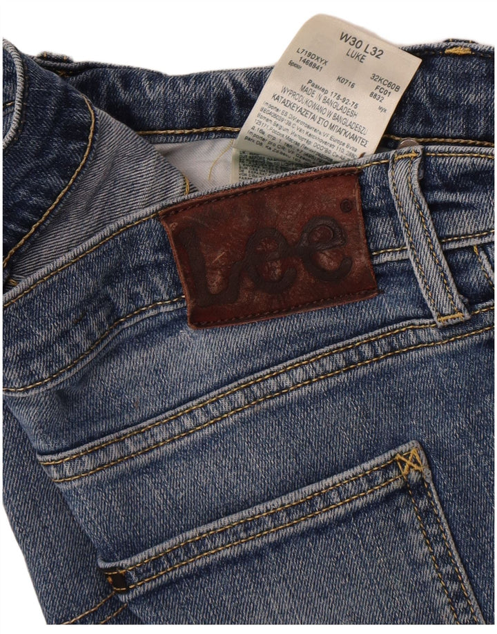 Jeans Lee Luke Slim da uomo W30 L32 in cotone blu navy