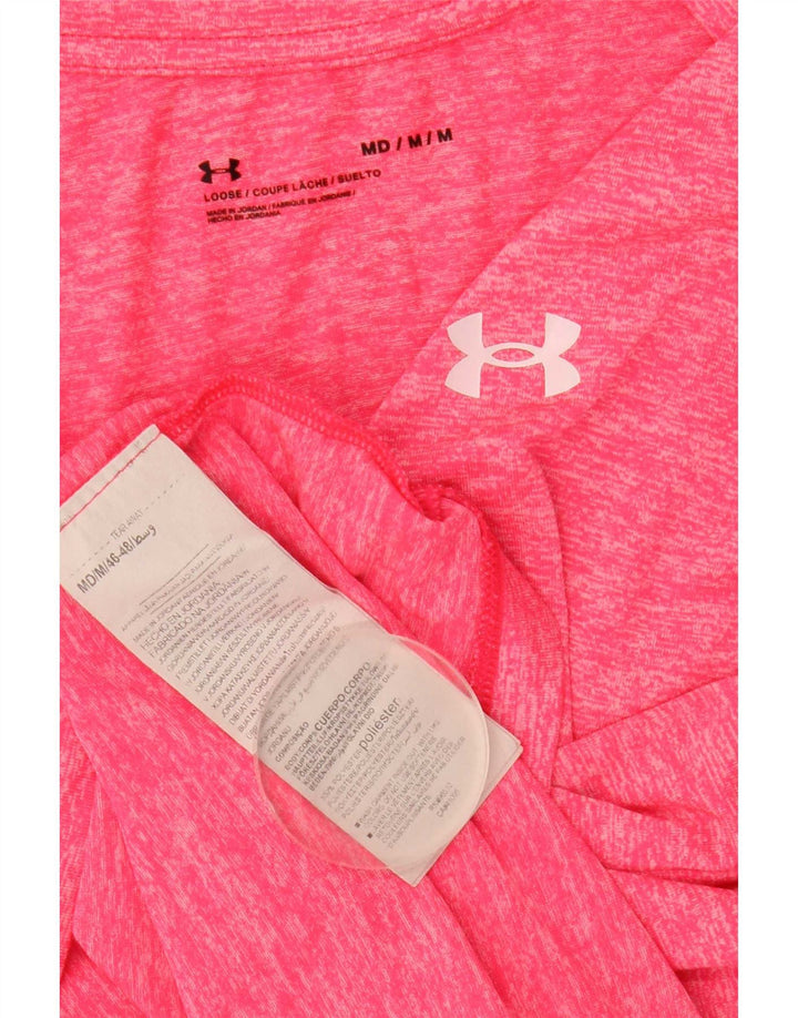 Maglietta grafica da donna Under Armour Top UK 12 Poliestere screziato rosa medio