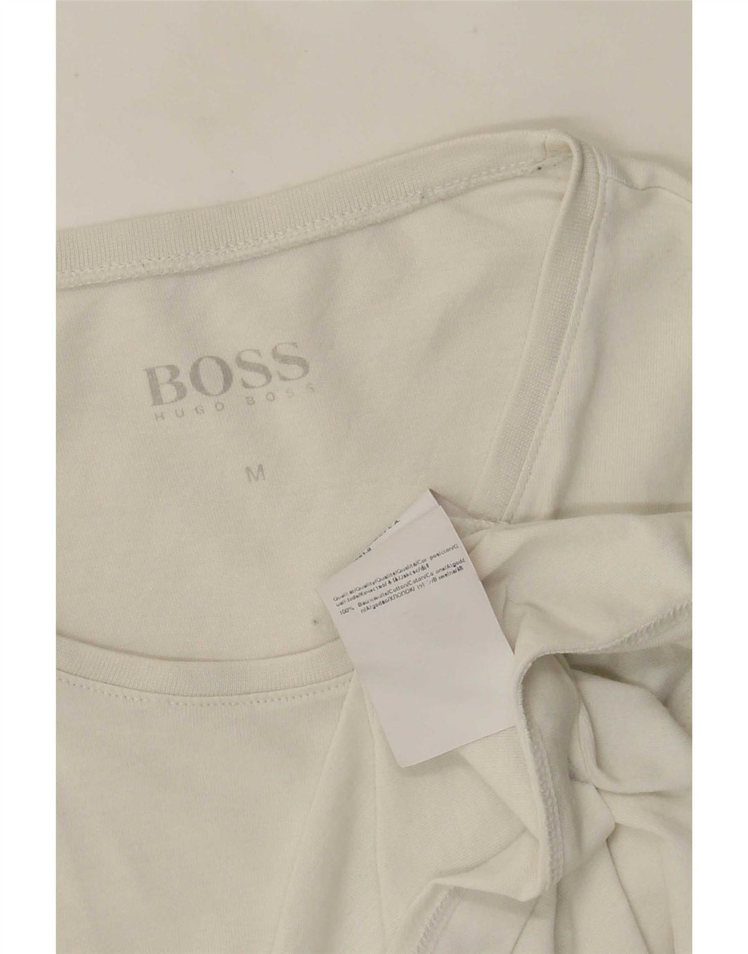 T-shirt da uomo Hugo Boss Top in cotone bianco medio