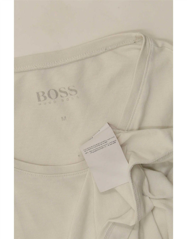 T-shirt da uomo Hugo Boss Top in cotone bianco medio