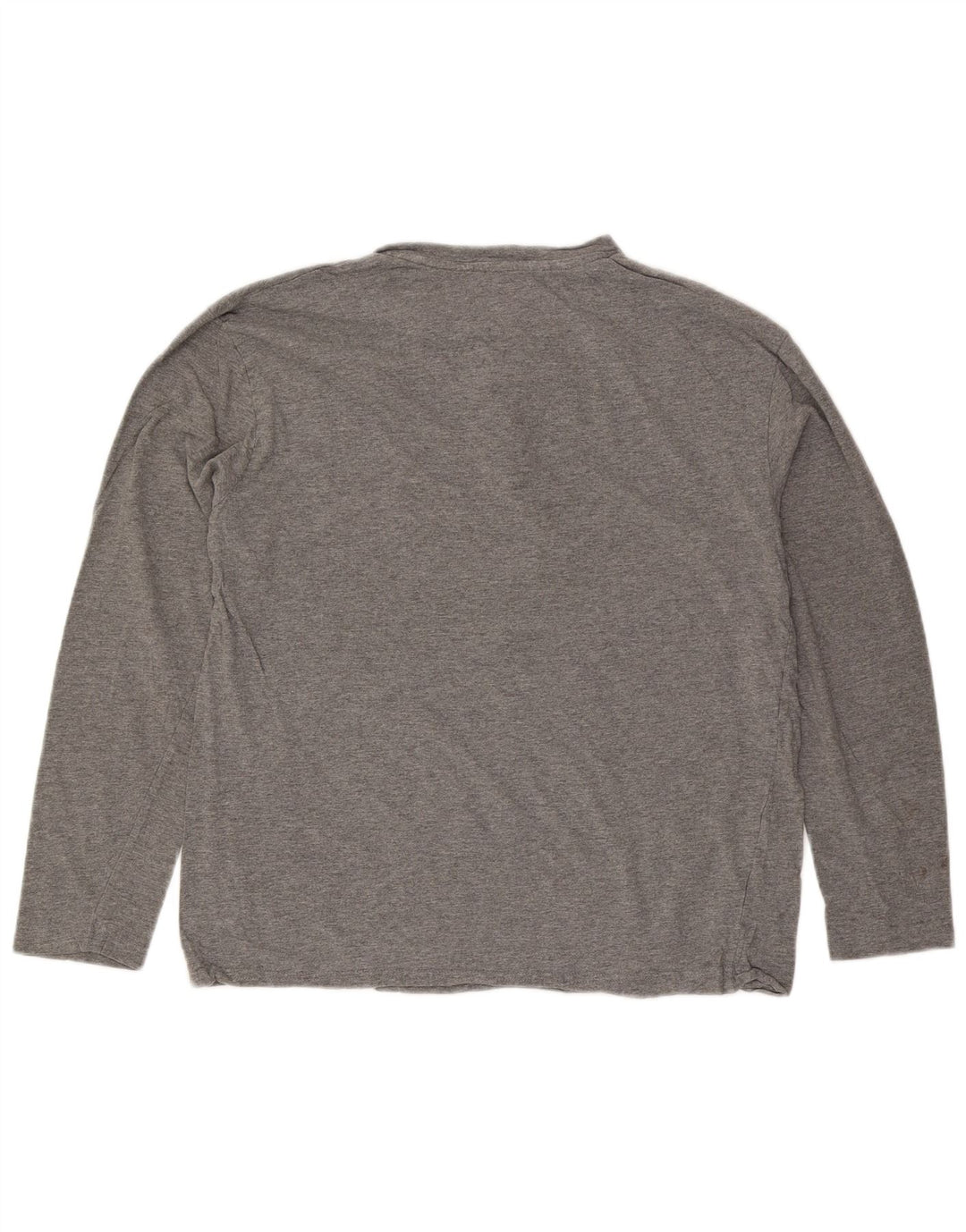 Top IZOD da uomo a maniche lunghe in cotone grigio grande
