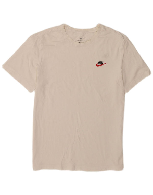 T-shirt da uomo Nike Top in cotone bianco medio