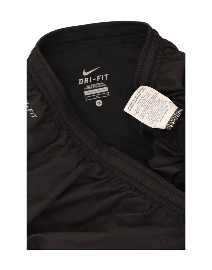 Pantaloncini sportivi Nike Dri Fit da uomo in poliestere a righe nere medie