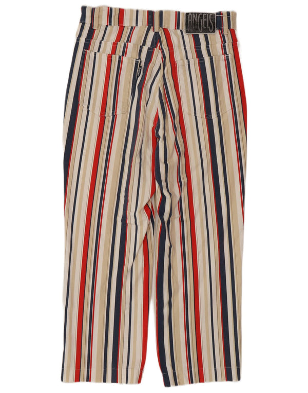 ANGELS Jeans corti da donna EU 38 medio W28 L25 a righe multicolori