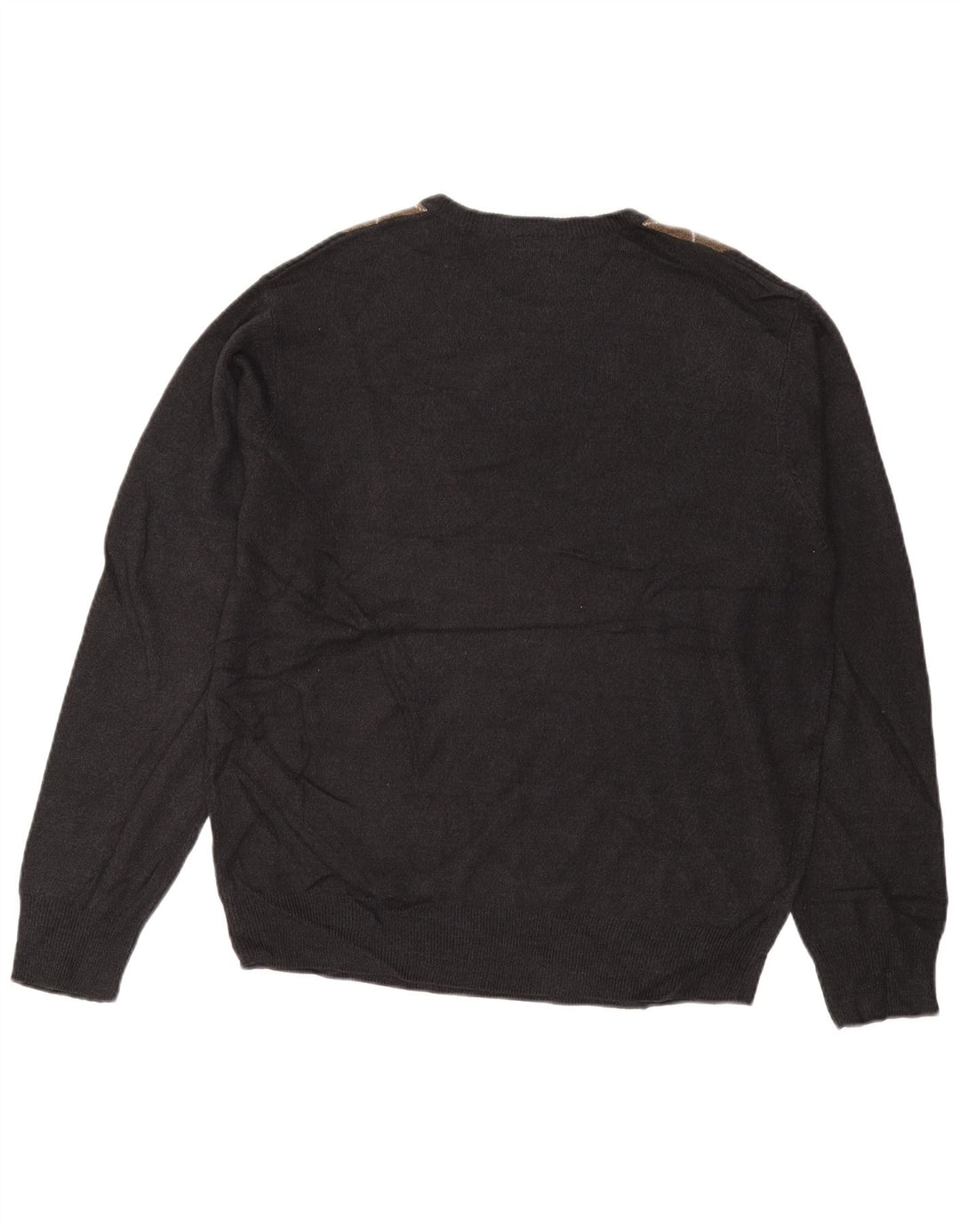 DOCKERS Maglione girocollo da uomo maglione grande grigio a rombi/acrilico diamante