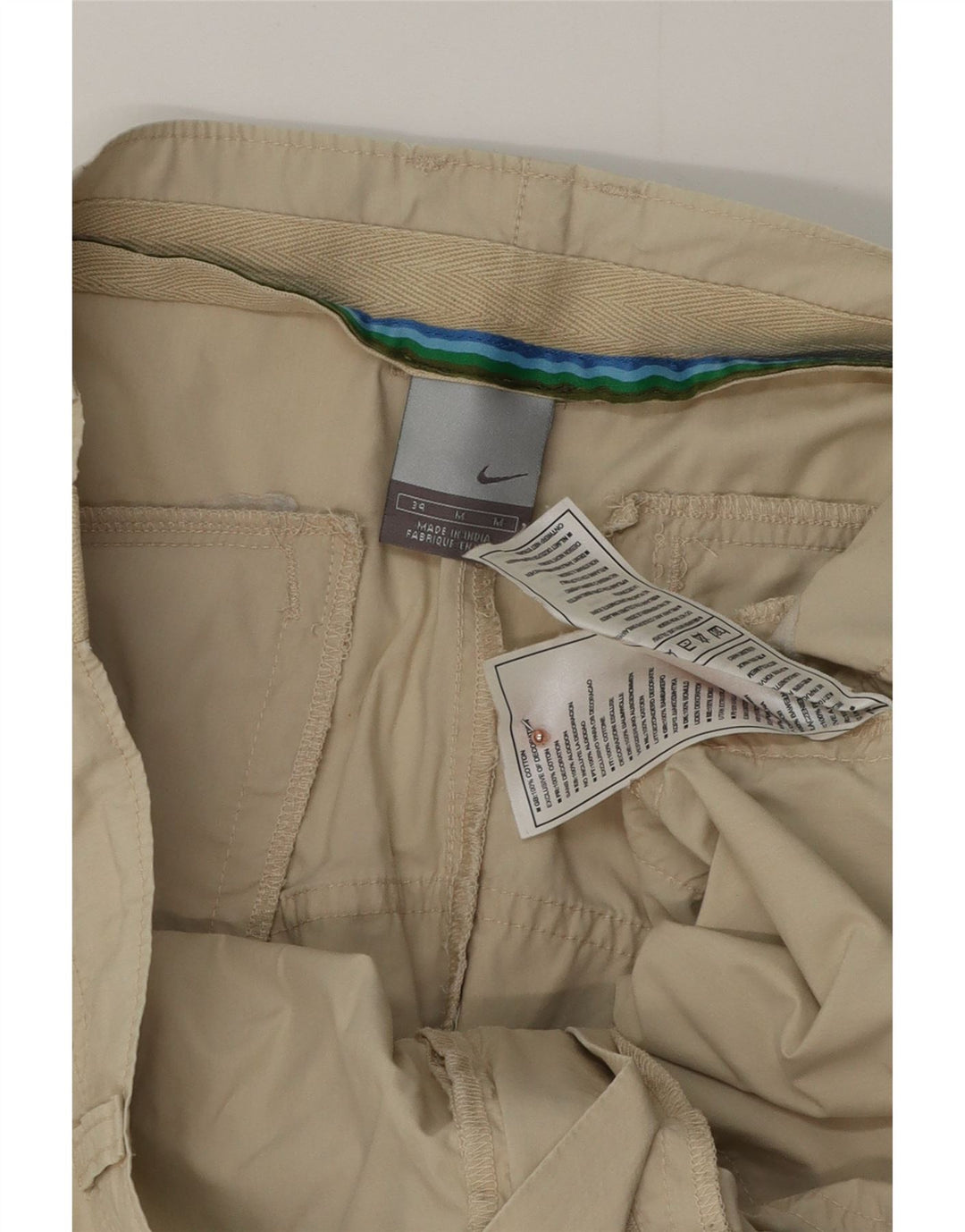 Pantaloncini Nike Uomo W34 Verde Medio Cotone