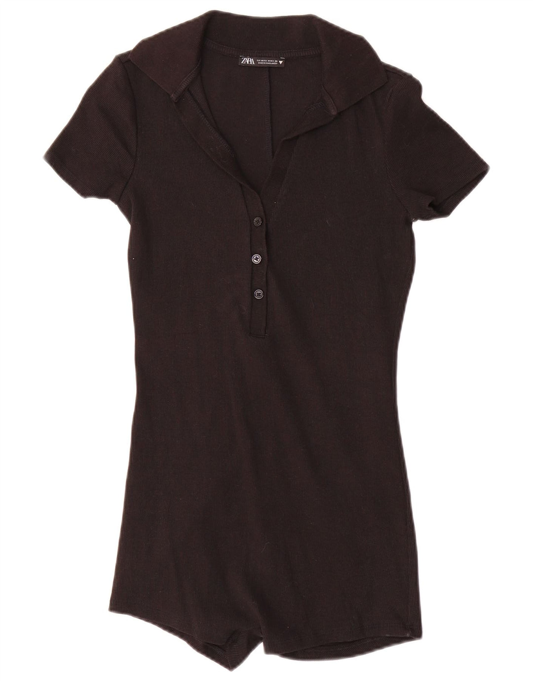 Tutina corta da donna Zara UK 12 media nera