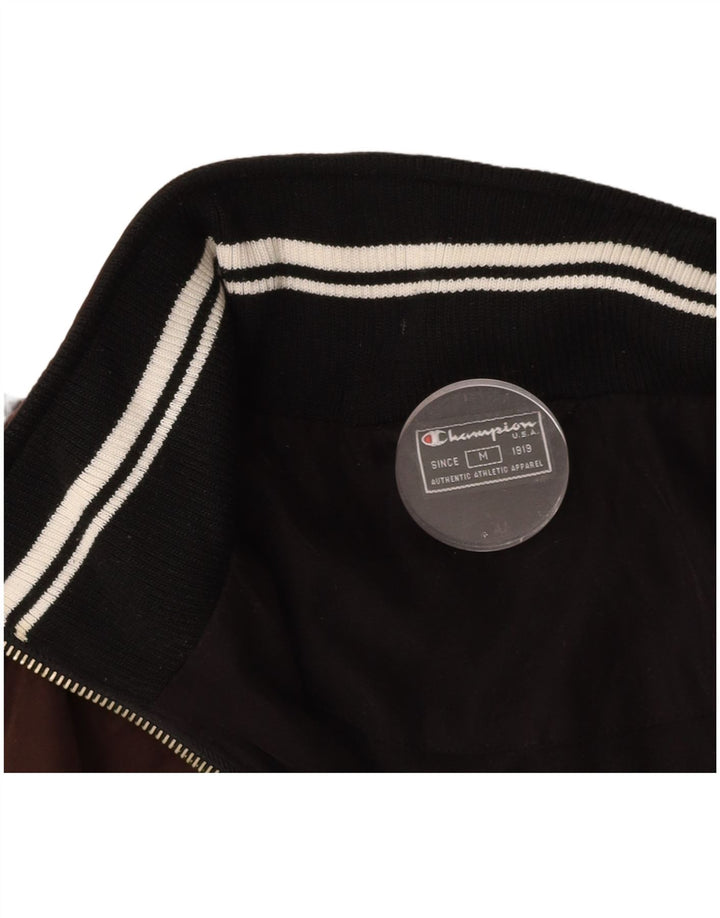 CHAMPION Mens Tracksuit Top Jacket Medium Brown