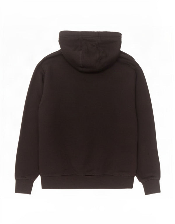 Maglione con cappuccio grafico da uomo Kappa in cotone nero medio