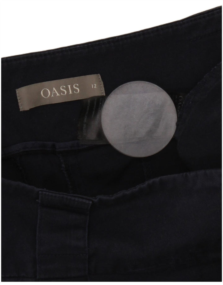 Pantaloncini chino da donna Oasis UK 12 medi W32 cotone blu navy