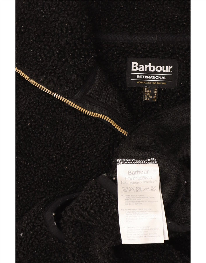 Giacca in pile oversize da donna Barbour UK 10 Small Poliestere nero