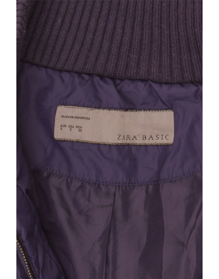 Giacca imbottita Zara da donna UK 10 piccola viola