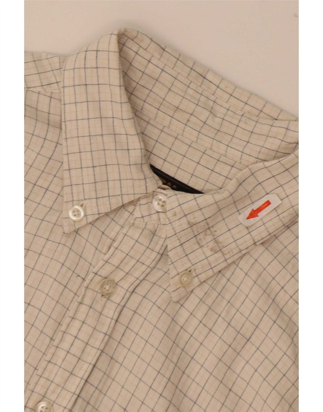 Camicia Fila da uomo in cotone a quadri beige medio