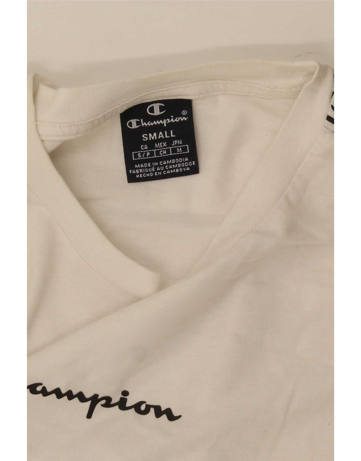 T-shirt grafica da uomo Champion Top Small White Colourblock