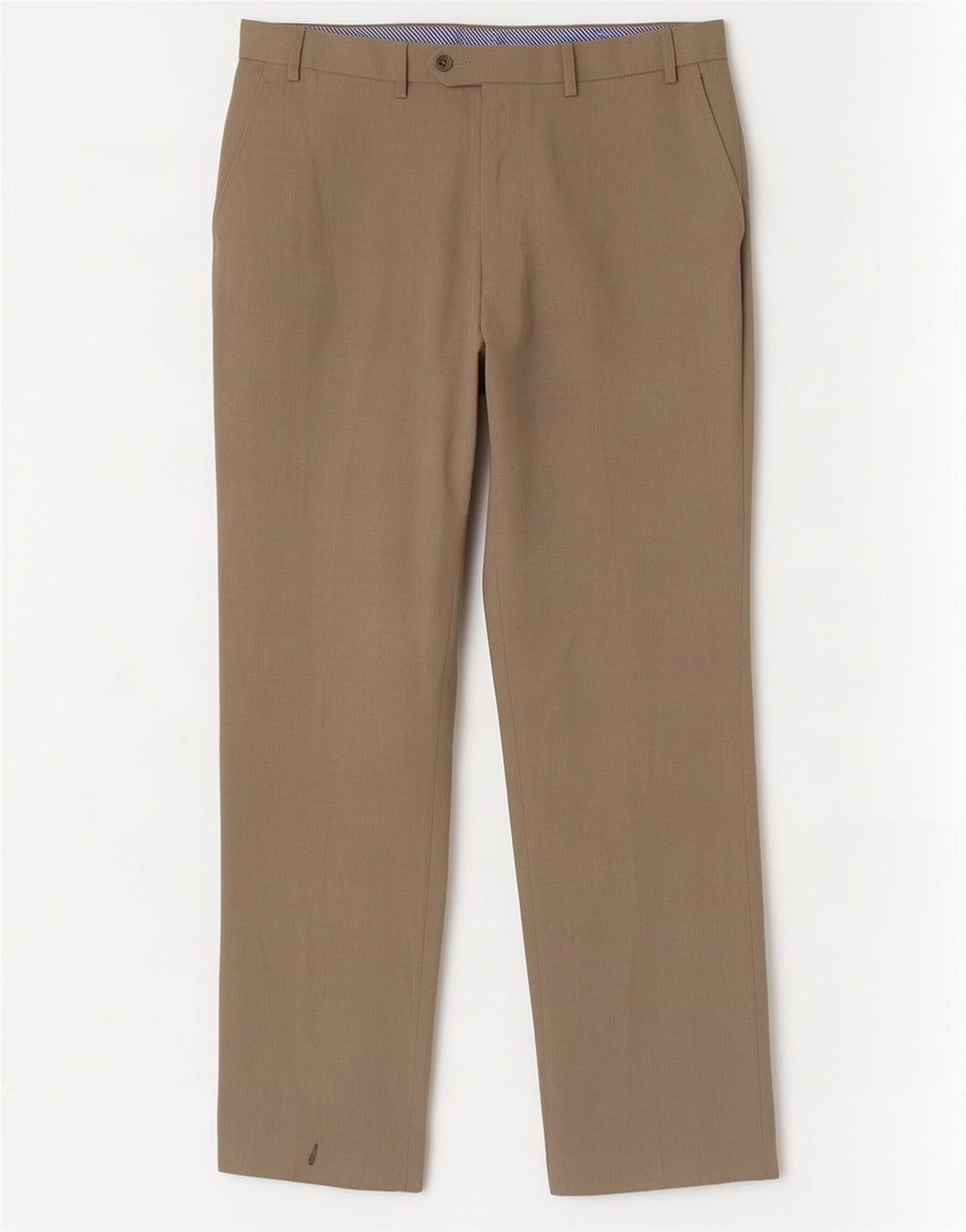 Pantaloni da abito dritti da uomo Marks & Spencer W38 L33 Poliestere beige