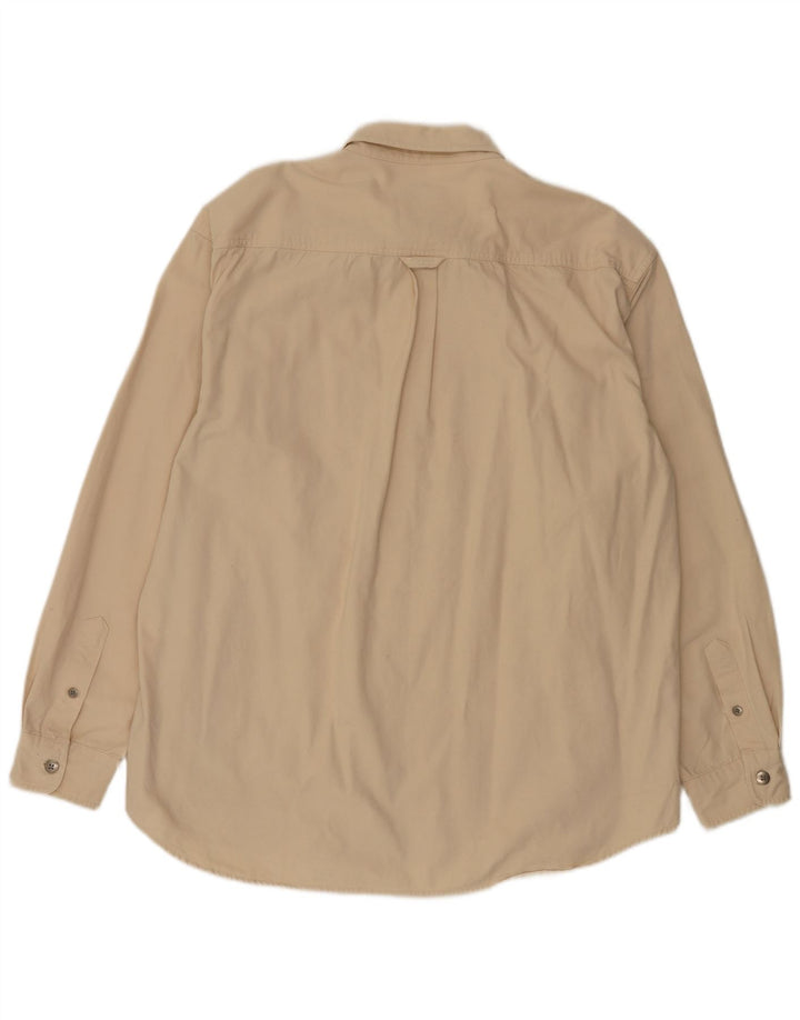 Camicia da uomo Musto 2XL in cotone beige