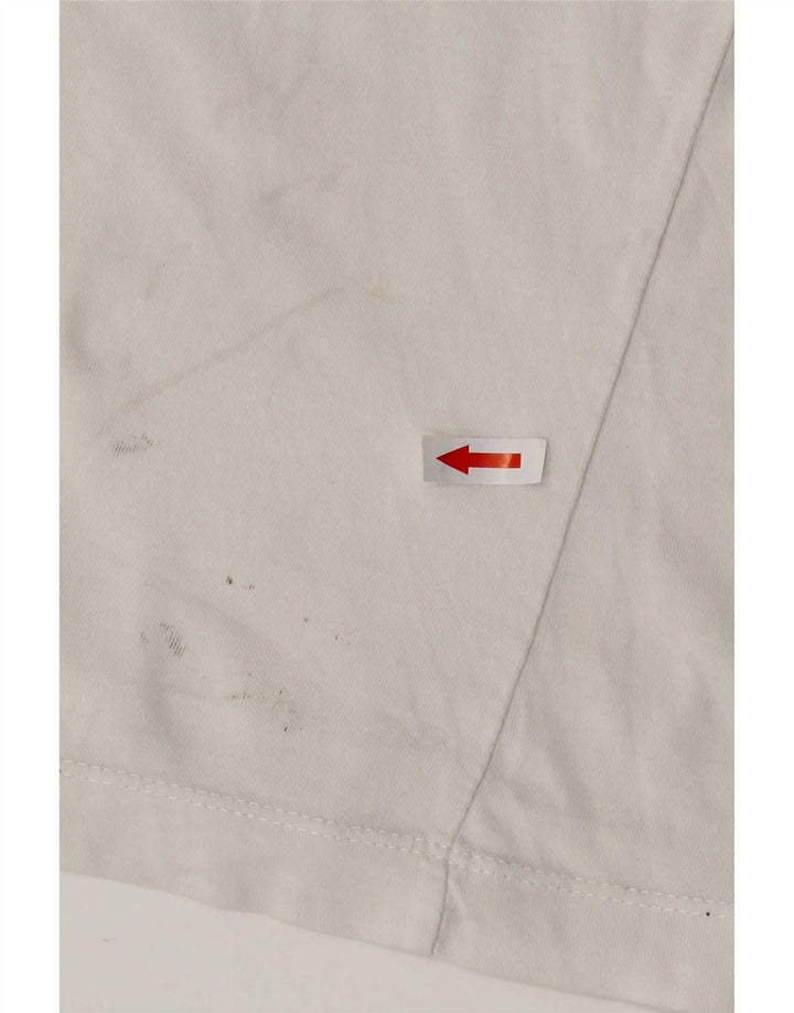 T-shirt grafica da uomo Nike Top Small in cotone bianco