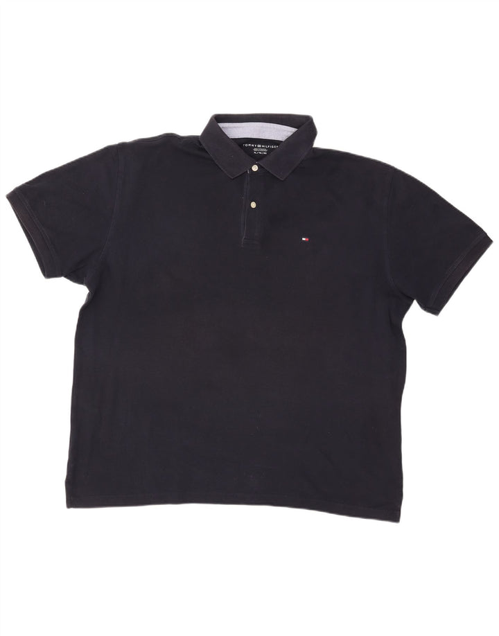 Polo da uomo Tommy Hilfiger XL in cotone blu navy