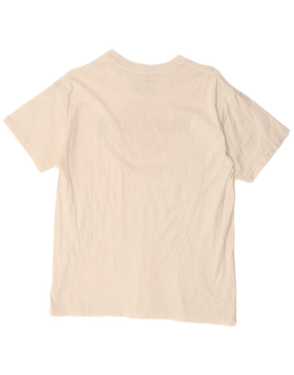 HARD ROCK CAFE T-shirt grafica da donna Top UK 14 Cotone bianco medio