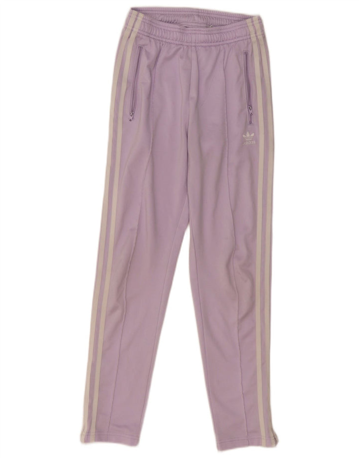 Pantaloni della tuta da bambina ADIDAS 11-12 anni in poliestere viola