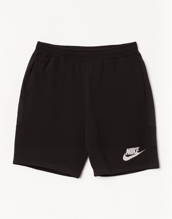 Pantaloncini sportivi Nike da uomo con grafica, grandi, in cotone nero