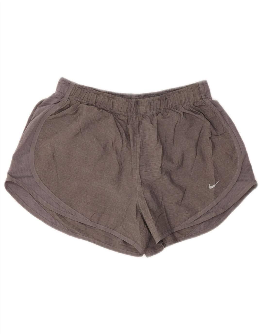 Pantaloncini sportivi NIKE Dri Fit da donna UK 14 Poliestere grigio medio