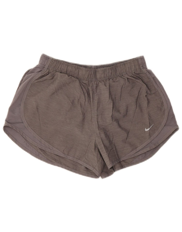 Pantaloncini sportivi NIKE Dri Fit da donna UK 14 Poliestere grigio medio