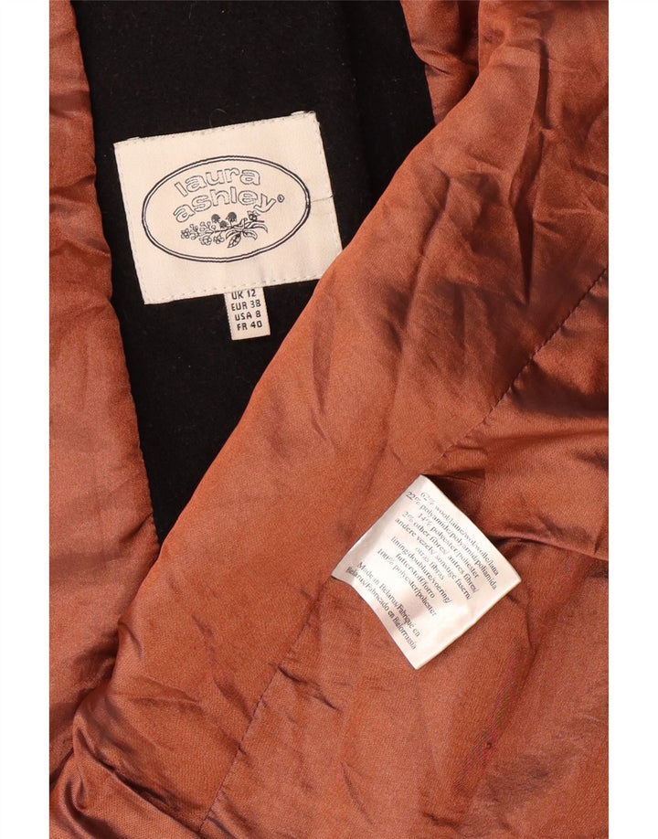 Soprabito da donna LAURA ASHLEY UK 12 Lana nera media