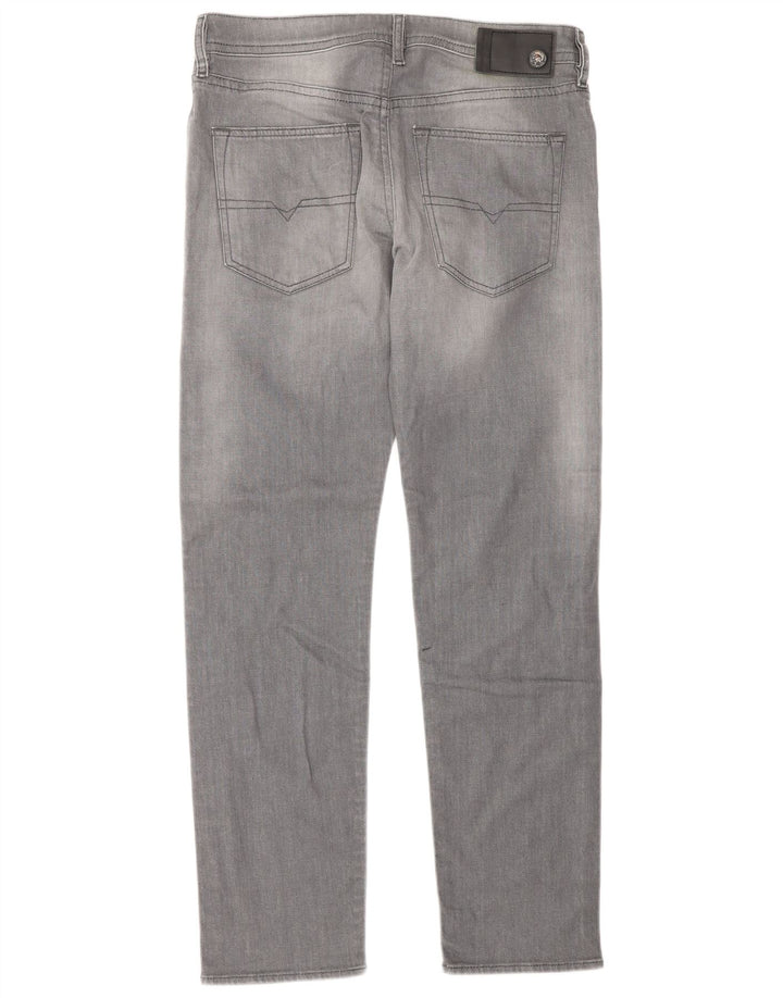 Jeans dritti da uomo Diesel W30 L30 cotone grigio