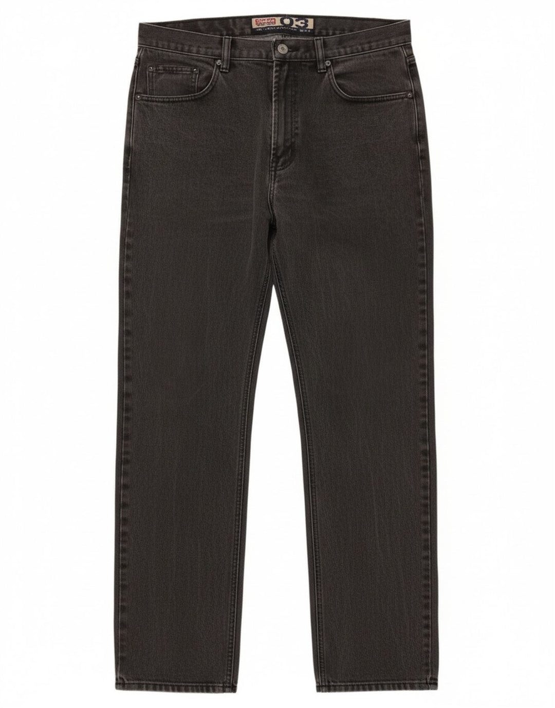 Jeans dritti da uomo Jinglers W35 L34 cotone grigio