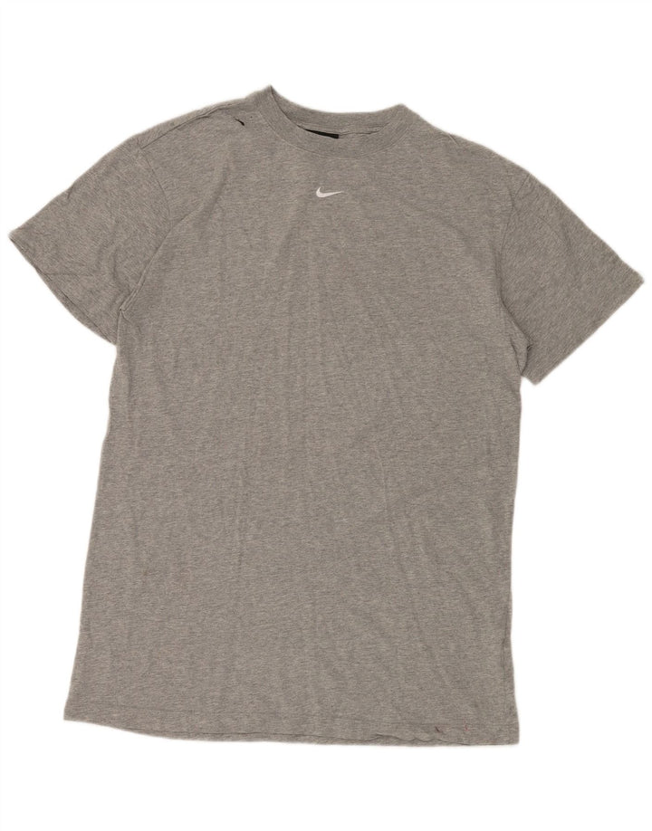 T-shirt da uomo NIKE Top in cotone grigio medio