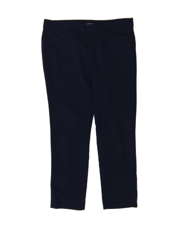Pantaloni casual slim petite da donna CHAPS US 14 XL W34 L26 Cotone blu navy