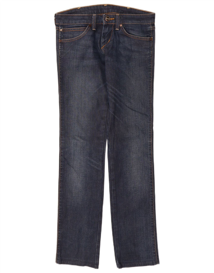 WRANGLER Womens Lia Slim Jeans W25 L30 Navy Blue Cotton