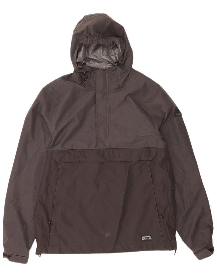 Giacca antipioggia anorak da uomo con cappuccio Billabong UK 38 Medium Black Colourblock